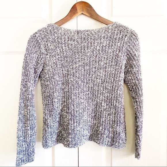 Eileen Fisher Gray Chunky Knit Oversized Sweater - Picture 4 of 5